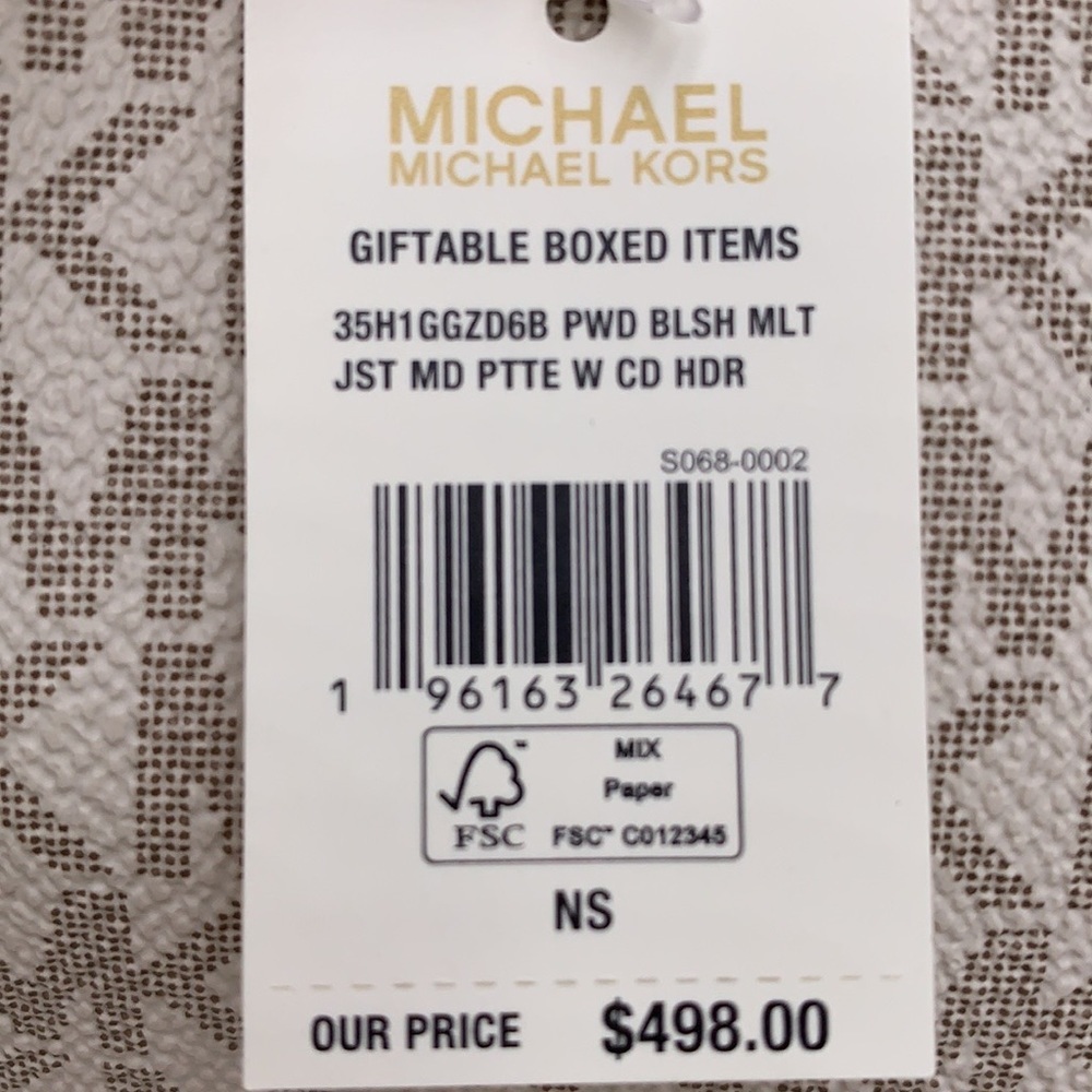 MICHAEL KORS GIFTABLE SHOULDER BAG & CARD HOLDER BOXED SET POWDER BLUSH … - Picture 16 of 16